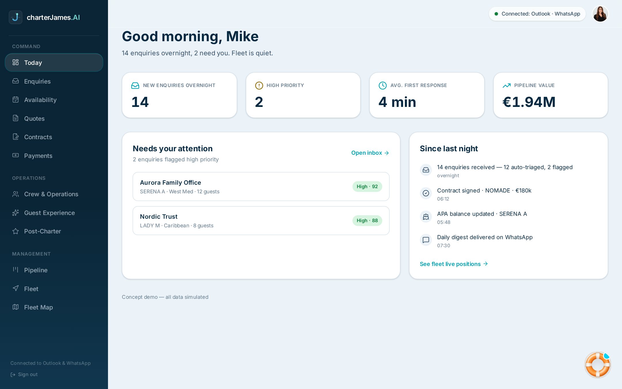 James.pro — The morning briefing